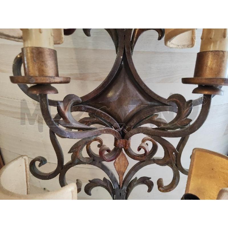 APPLIQUE 6 LUCI METALLO CON VENTOLINE | Mercatino dell'Usato Vinci - fraz. sovigliana 2