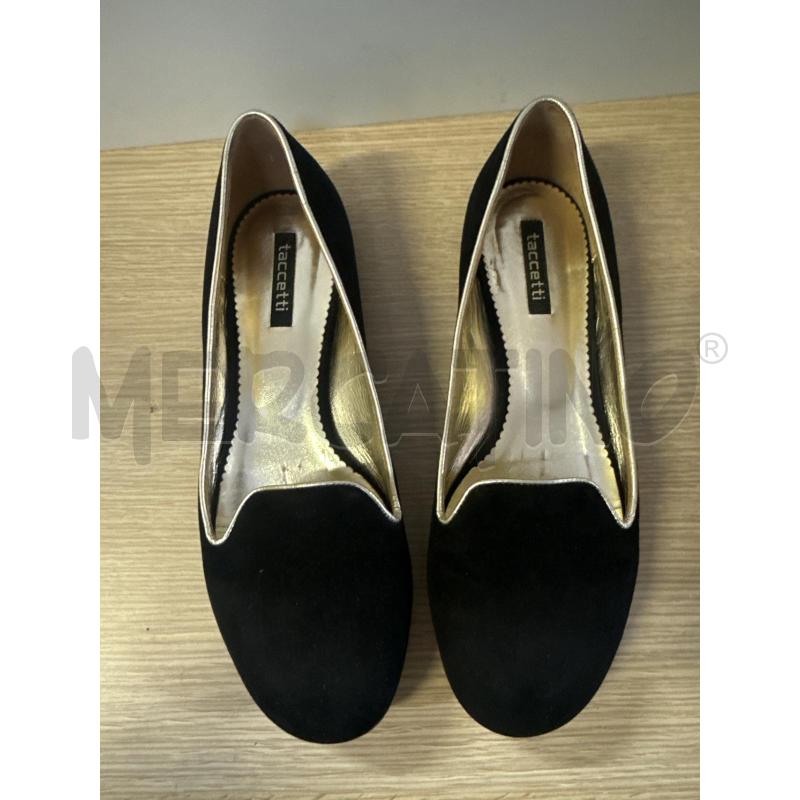 BALLERINA TACCETTI SCAMOSCIATE NERE BORDO ORO N.37 | Mercatino dell'Usato Vinci - fraz. sovigliana 1