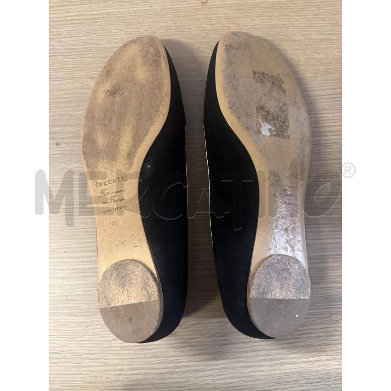 BALLERINA TACCETTI SCAMOSCIATE NERE BORDO ORO N.37 | Mercatino dell'Usato Vinci - fraz. sovigliana 3