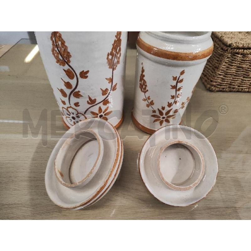 BARATTOLI PZ. 2 CERAMICA 2  MISURE PANNA GIALLI | Mercatino dell'Usato Vinci - fraz. sovigliana 2