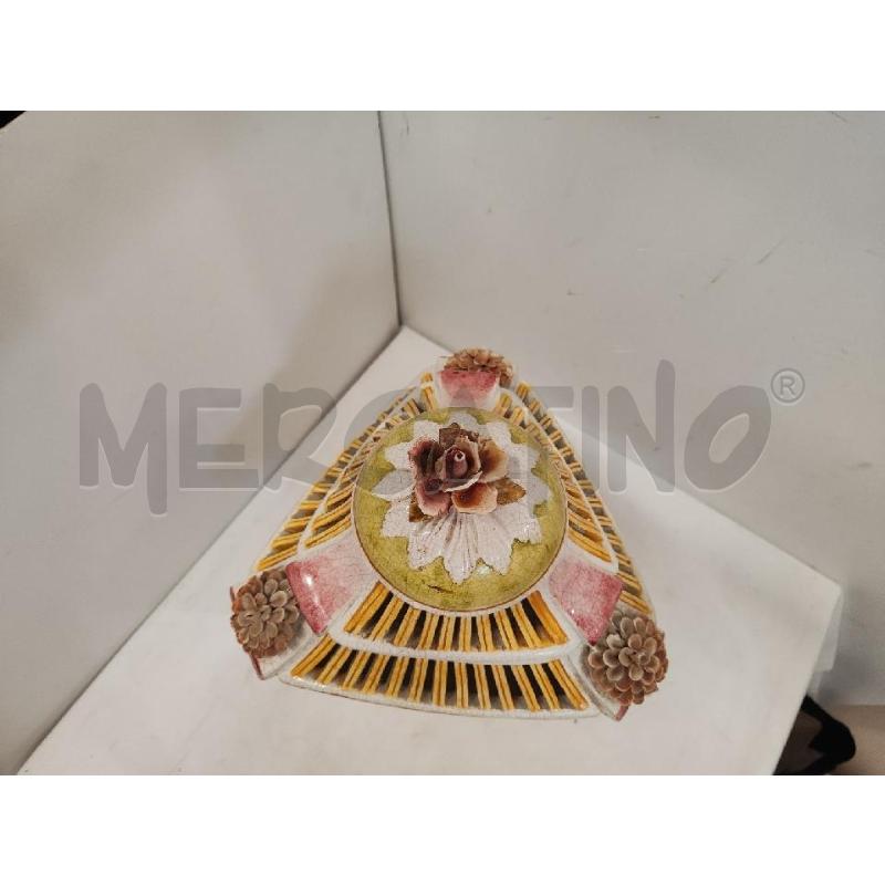 BARATTOLO CERAMICA BASSANO TRIANGOLARE CON TAPPO | Mercatino dell'Usato Vinci - fraz. sovigliana 2