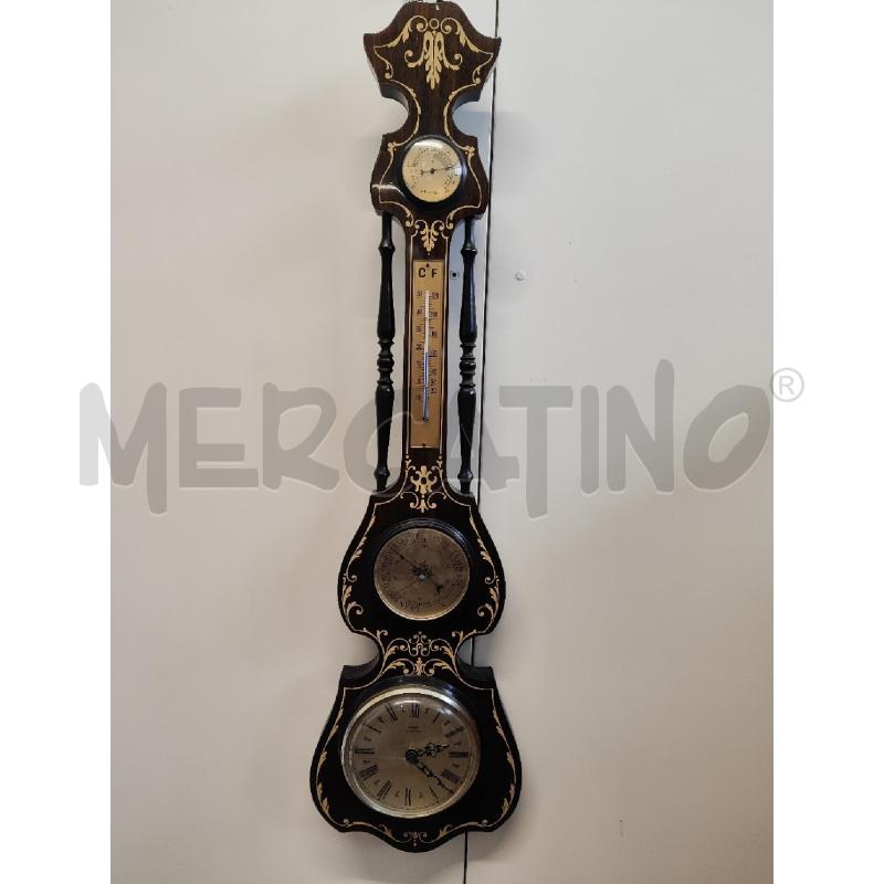 BAROMETRO IGROMETRO TERMOMETRO LEGNO MARRONE DA APPENDERE | Mercatino dell'Usato Vinci - fraz. sovigliana 1