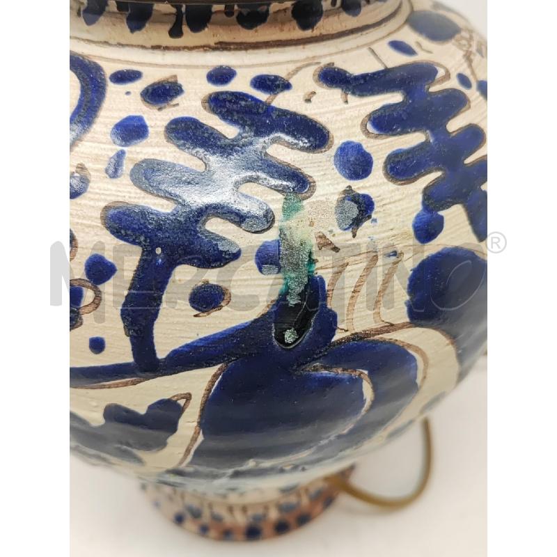 BASE LAMPADA CERAMICA EUGENIO TACCINI DECORO BLU | Mercatino dell'Usato Vinci - fraz. sovigliana 4