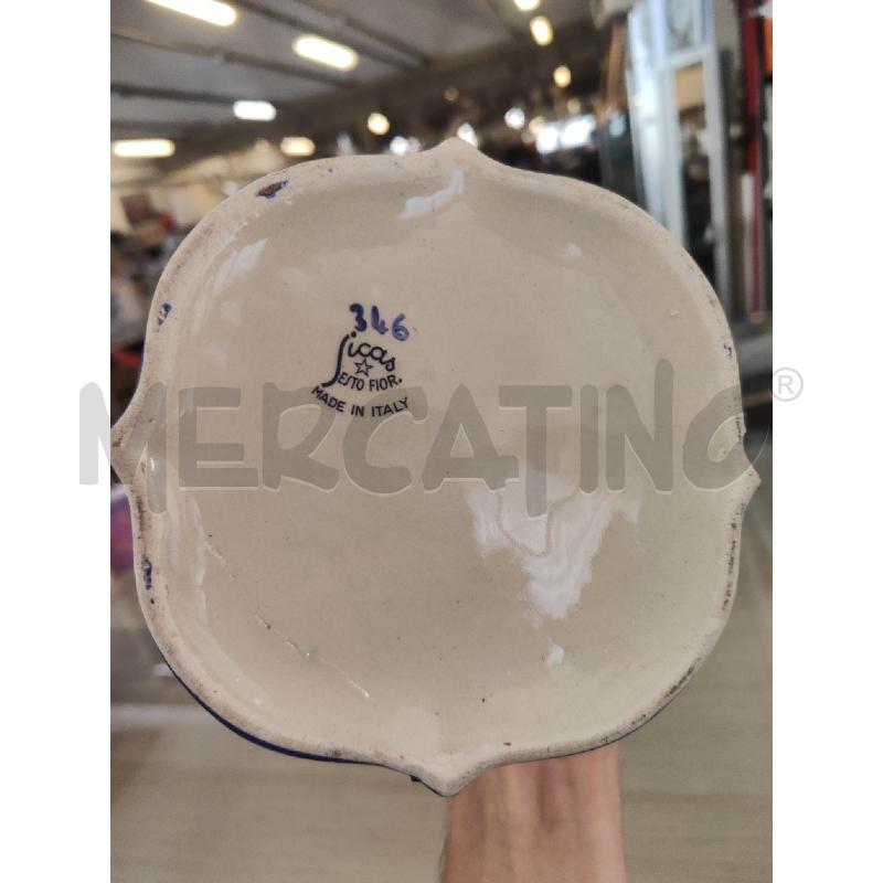 BASE LAMPADA CERAMICA FIORI BLU SICAS | Mercatino dell'Usato Vinci - fraz. sovigliana 3