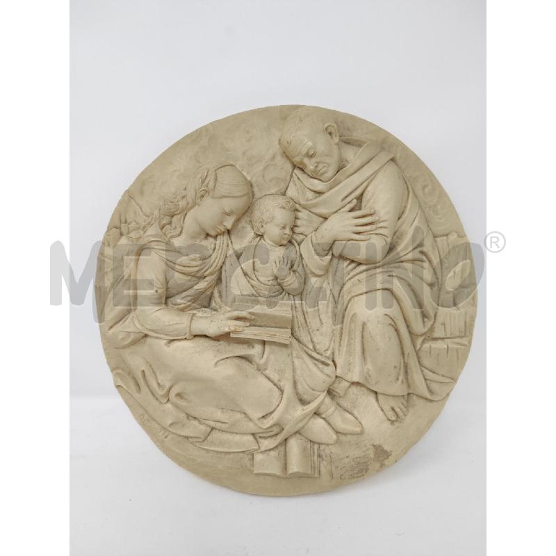 BASSORILIEVO TONDO RESINA SACRA FAMIGLIA | Mercatino dell'Usato Vinci - fraz. sovigliana 1