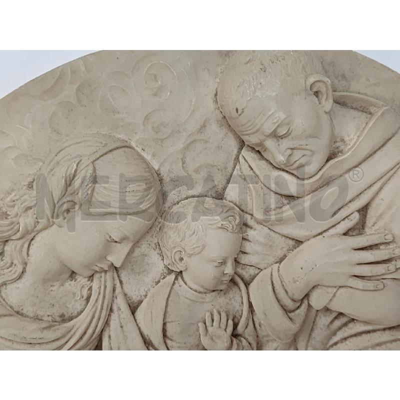 BASSORILIEVO TONDO RESINA SACRA FAMIGLIA | Mercatino dell'Usato Vinci - fraz. sovigliana 2