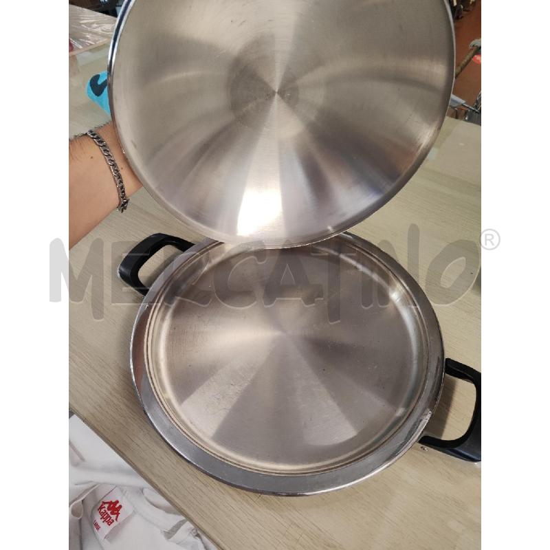 BISTECCHIERA AMC + COPERCHIO BOMBATO 28CM | Mercatino dell'Usato Vinci - fraz. sovigliana 3