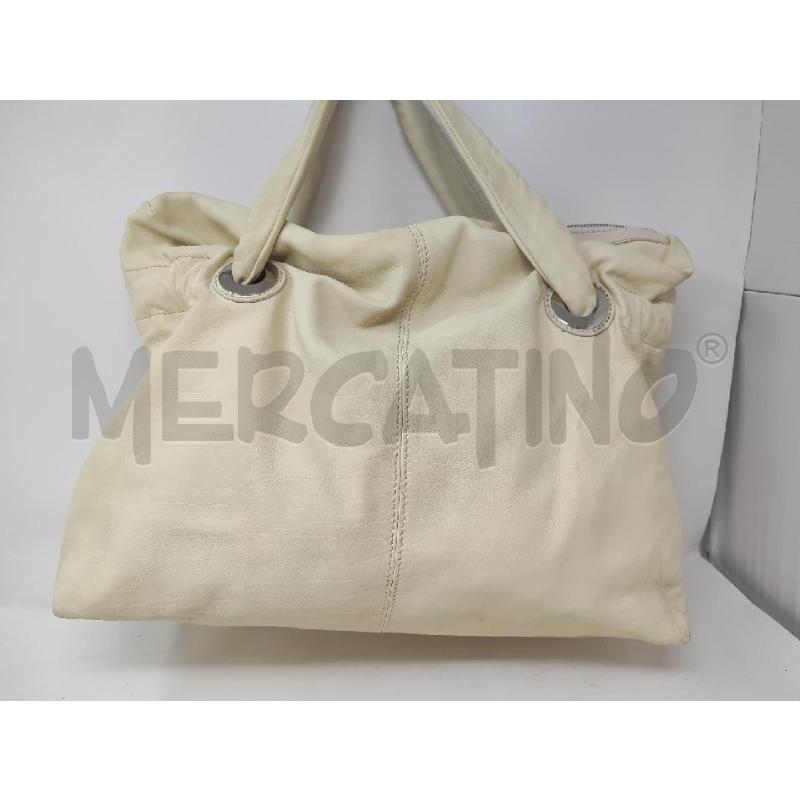 BORSA DONNA ALBERTO GOZZI PELLE PANNA | Mercatino dell'Usato Vinci - fraz. sovigliana 3