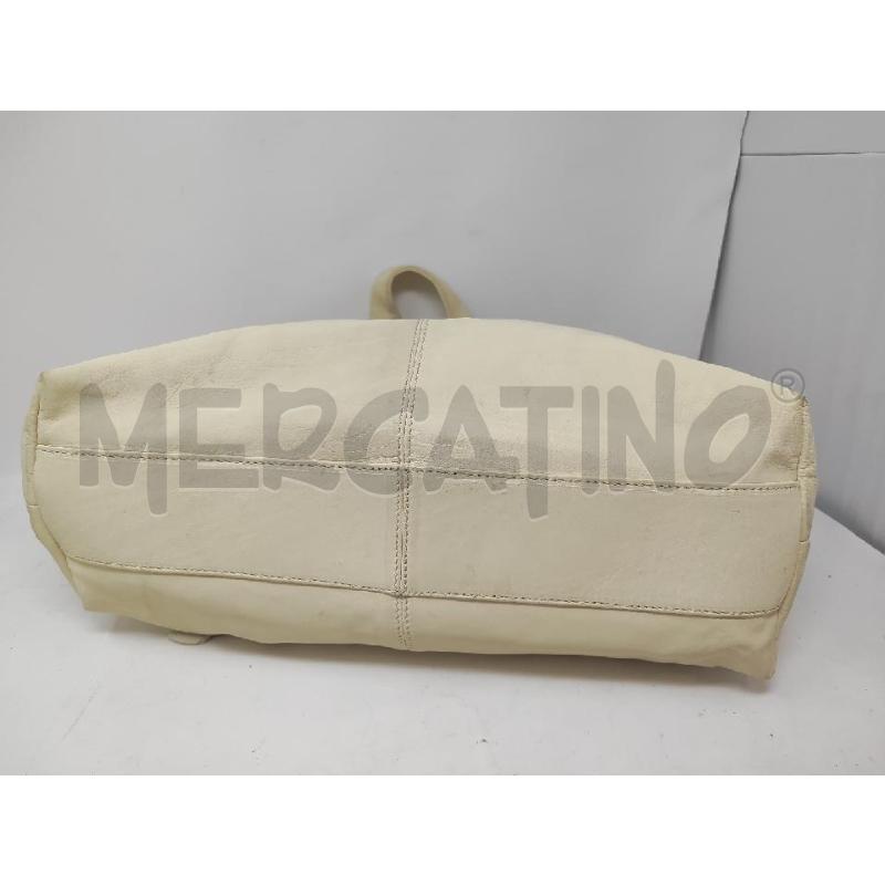 BORSA DONNA ALBERTO GOZZI PELLE PANNA | Mercatino dell'Usato Vinci - fraz. sovigliana 4