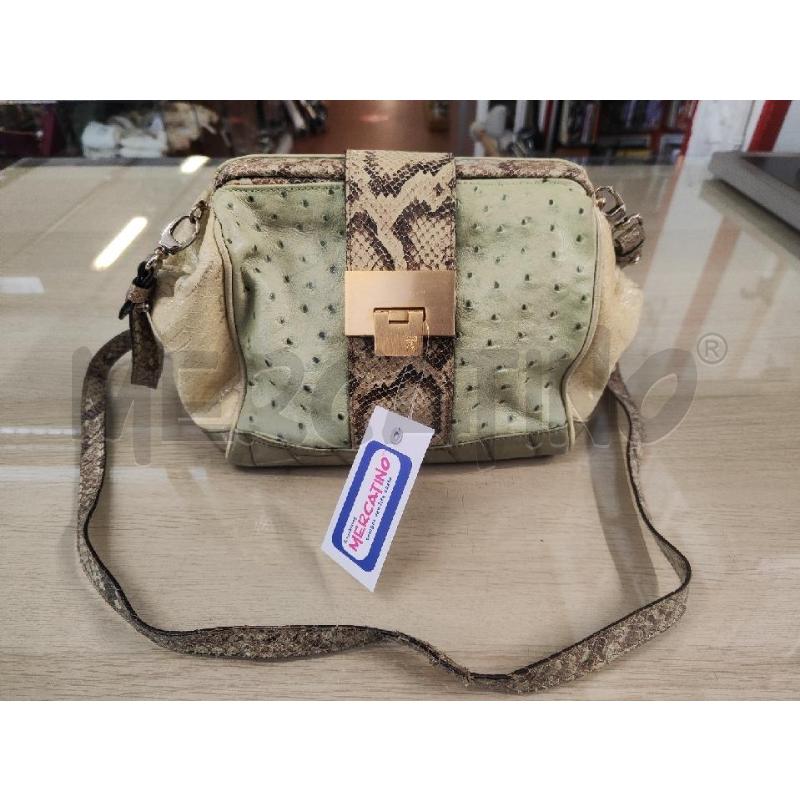 BORSA DONNA AZZURRA GRONCHI VERDE PANNA  | Mercatino dell'Usato Vinci - fraz. sovigliana 1