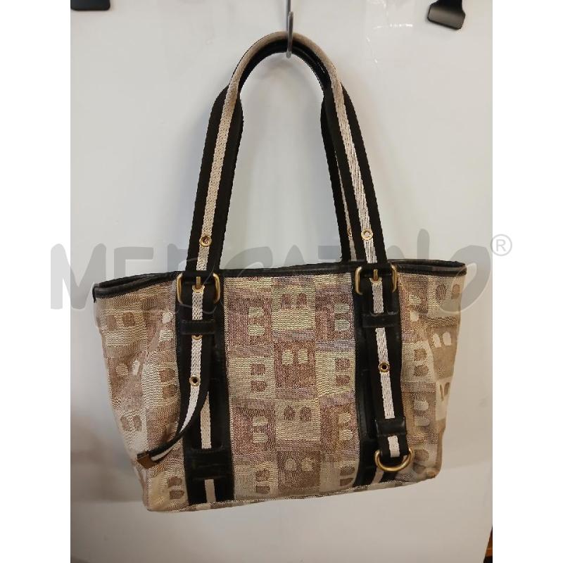 BORSA DONNA BALLY TESSUTO BEIGE QUADRI 2 MANICI ANGOLINI UN PO USURATI | Mercatino dell'Usato Vinci - fraz. sovigliana 2
