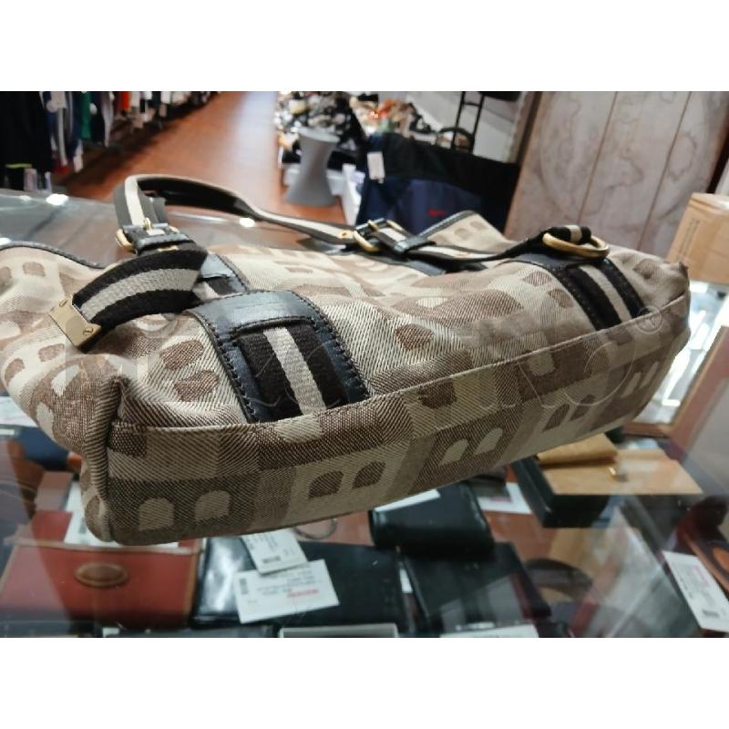 BORSA DONNA BALLY TESSUTO BEIGE QUADRI 2 MANICI ANGOLINI UN PO USURATI | Mercatino dell'Usato Vinci - fraz. sovigliana 3