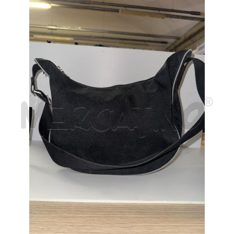 BORSA DONNA BORBONESE GRIGIA STONDATA UN PO' VISSUTA | Mercatino dell'Usato Vinci - fraz. sovigliana 2