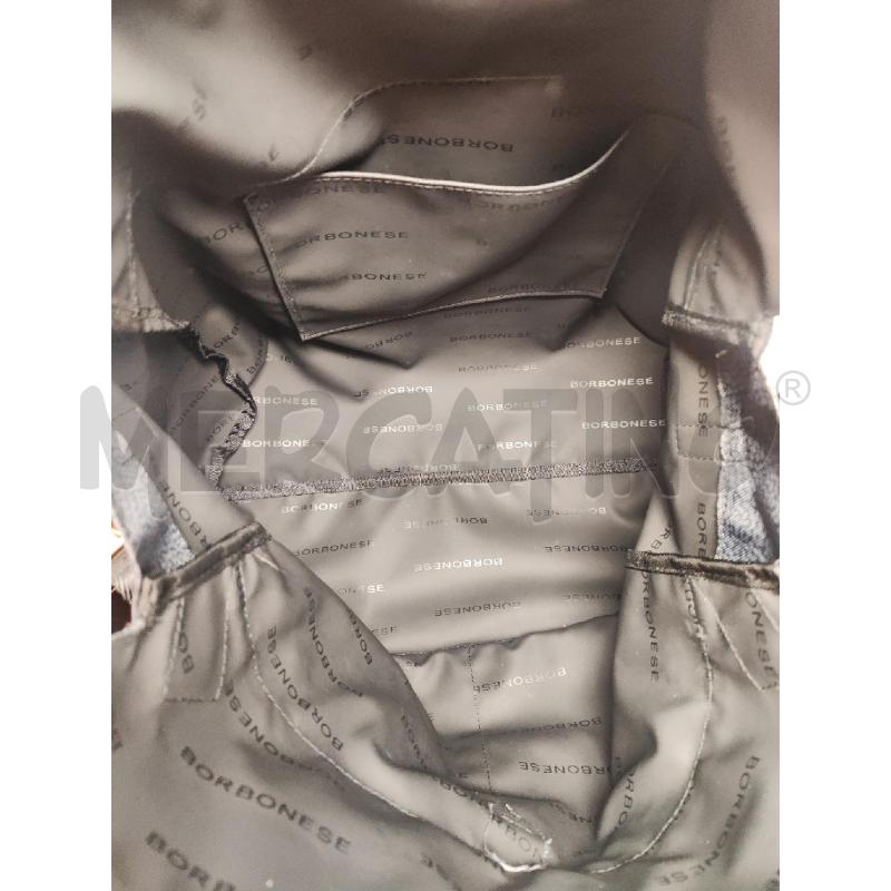 BORSA DONNA BORBONESE MACULATA GRIGIA NUOVA | Mercatino dell'Usato Vinci - fraz. sovigliana 5