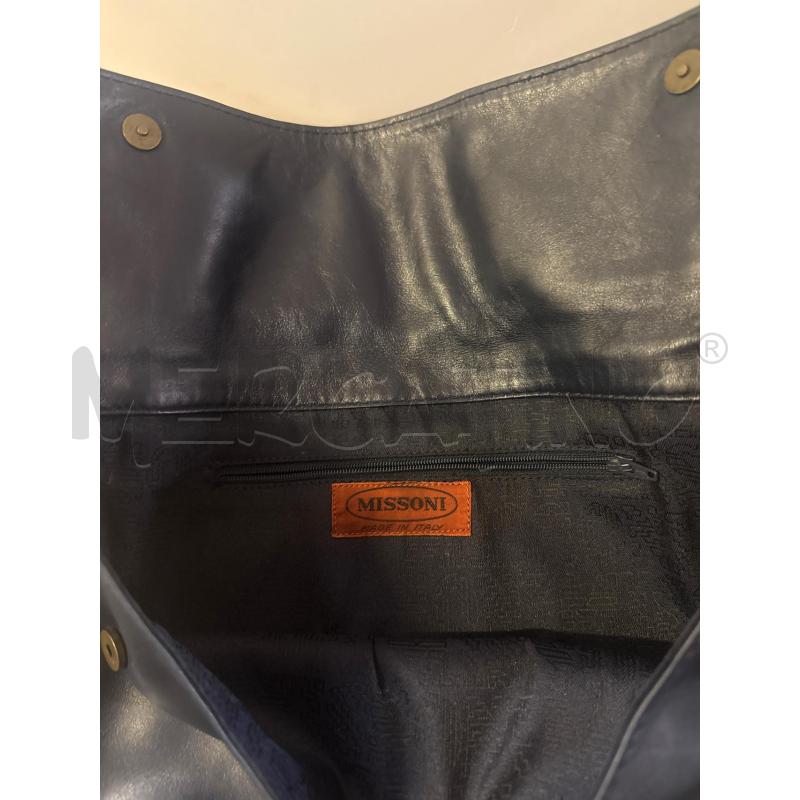BORSA DONNA BUSTA MISSONI PELLE BLU FIORE | Mercatino dell'Usato Vinci - fraz. sovigliana 3