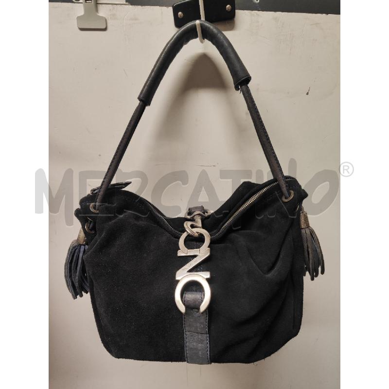 BORSA DONNA CNC COSTUME NATIONAL SCAMOSCIATA BLU MORSETTO | Mercatino dell'Usato Vinci - fraz. sovigliana 1