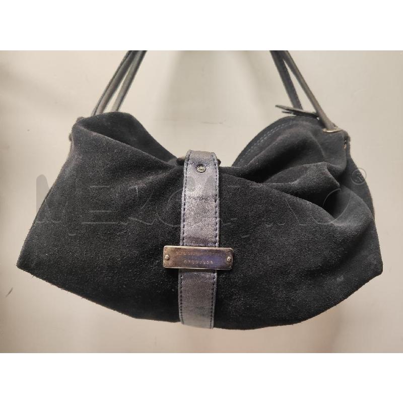 BORSA DONNA CNC COSTUME NATIONAL SCAMOSCIATA BLU MORSETTO | Mercatino dell'Usato Vinci - fraz. sovigliana 3