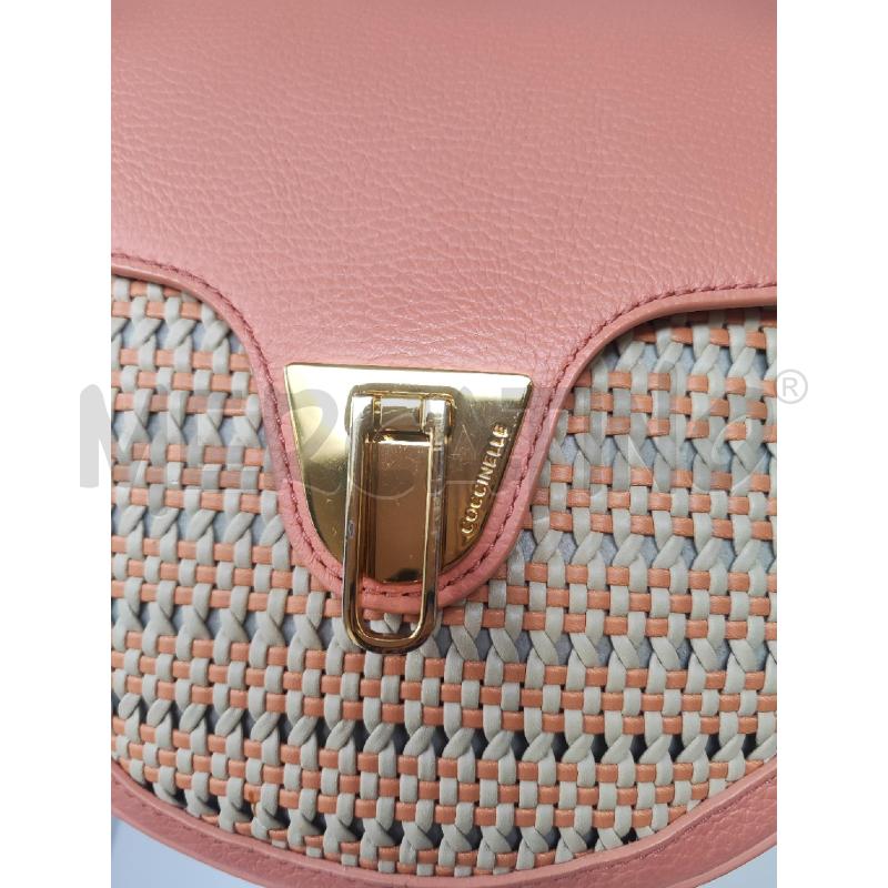 BORSA DONNA COCCINELLE PAGLIA E PELLE PESCA STONDATA  | Mercatino dell'Usato Vinci - fraz. sovigliana 2
