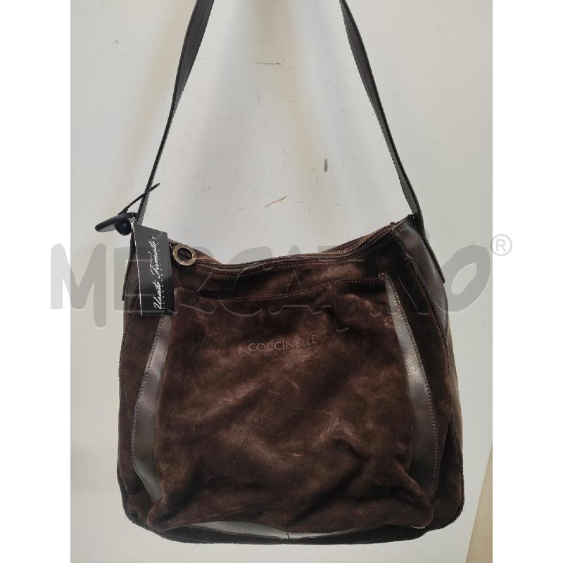 BORSA DONNA COCCINELLE PELLE MARRONE E SCAMOSCIATA  | Mercatino dell'Usato Vinci - fraz. sovigliana 1