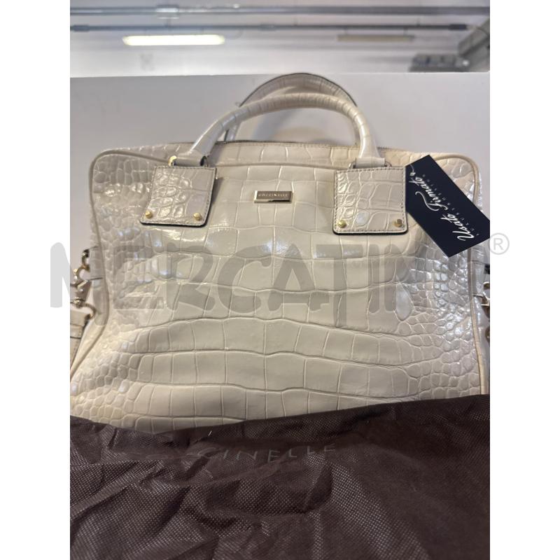 BORSA DONNA COCCINELLE PELLE PANNA DUE MANICI  | Mercatino dell'Usato Vinci - fraz. sovigliana 1