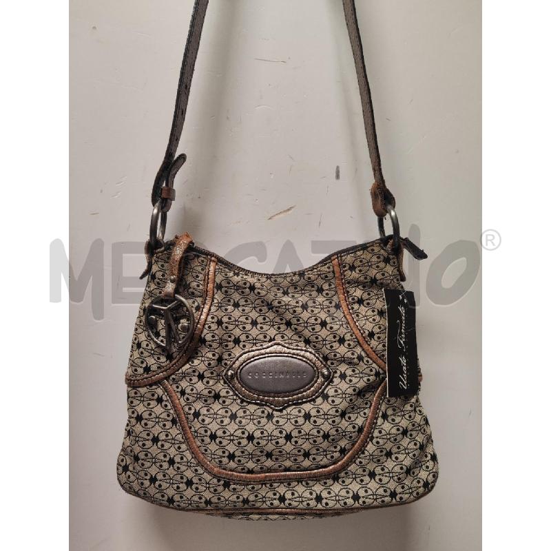 BORSA DONNA COCCINELLE TESSUTO BEIGE COCCINELLE NERE | Mercatino dell'Usato Vinci - fraz. sovigliana 1