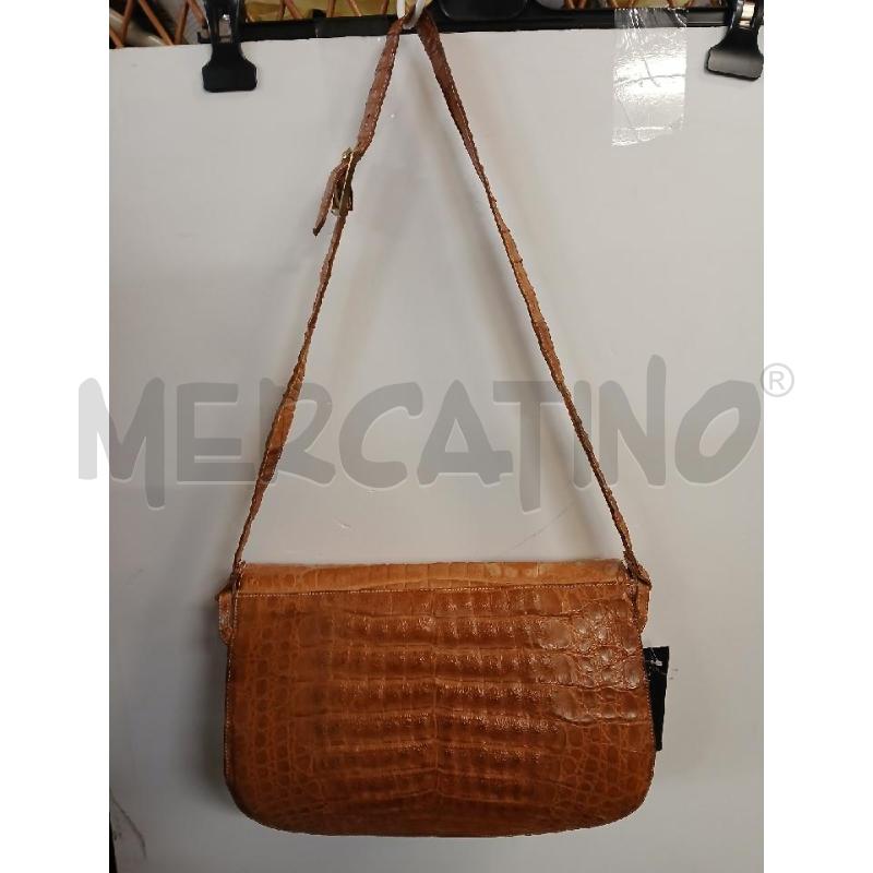 BORSA DONNA COCCODRILLO HEIDI MAURO NATURALE CON PATTA | Mercatino dell'Usato Vinci - fraz. sovigliana 1
