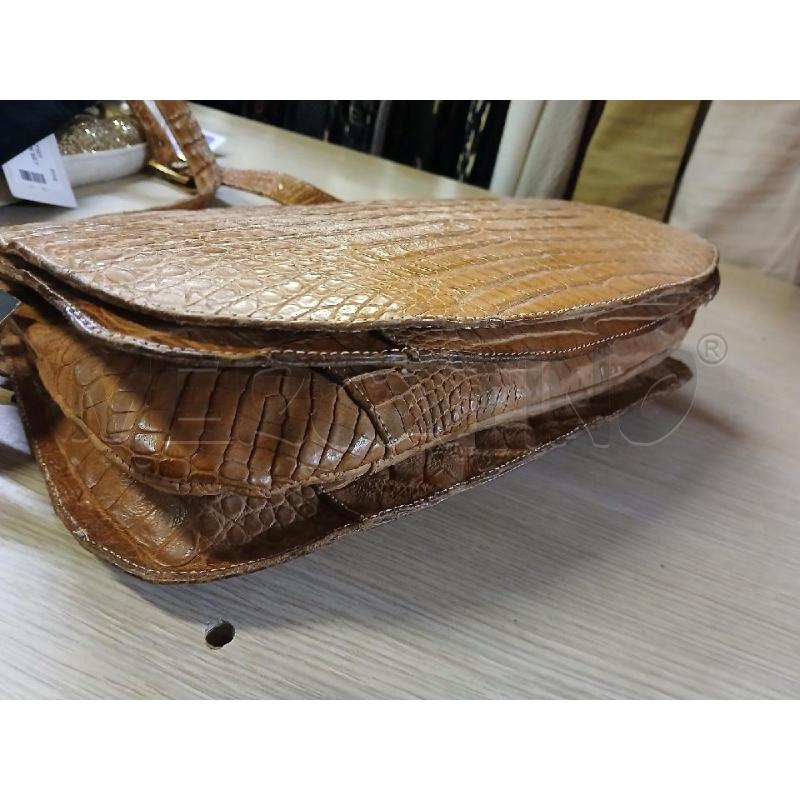 BORSA DONNA COCCODRILLO HEIDI MAURO NATURALE CON PATTA | Mercatino dell'Usato Vinci - fraz. sovigliana 3