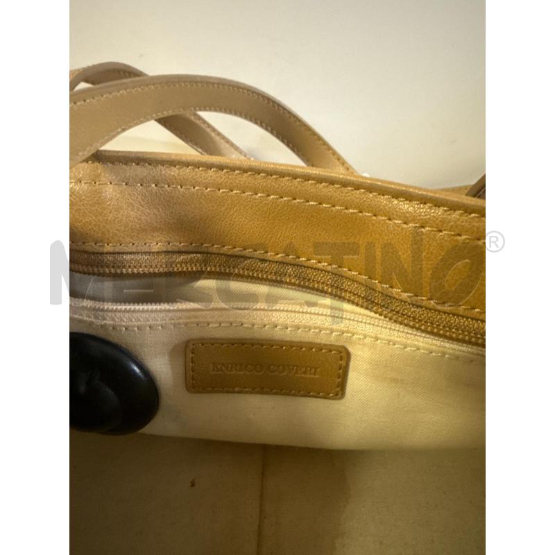 BORSA DONNA ENRICO COVERI BEIGE RETT. | Mercatino dell'Usato Vinci - fraz. sovigliana 3