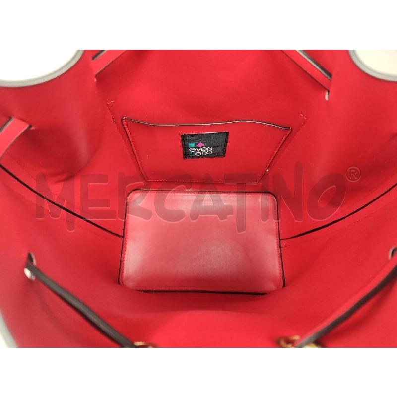 BORSA DONNA EVEN & EDO SECCHIELLO PELLE NERO INTERNO ROSSO | Mercatino dell'Usato Vinci - fraz. sovigliana 4