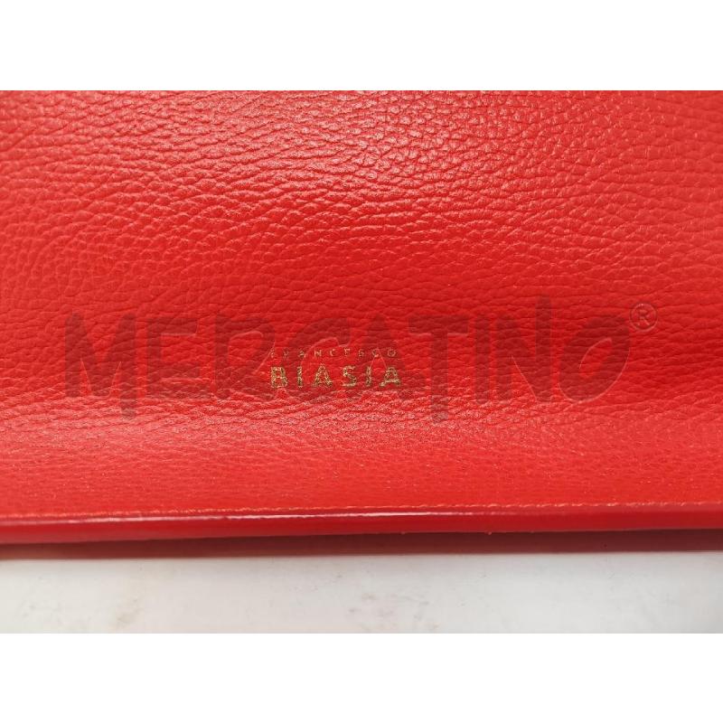 BORSA DONNA FRANCESCO BIASIA PELLE ROSSA | Mercatino dell'Usato Vinci - fraz. sovigliana 2