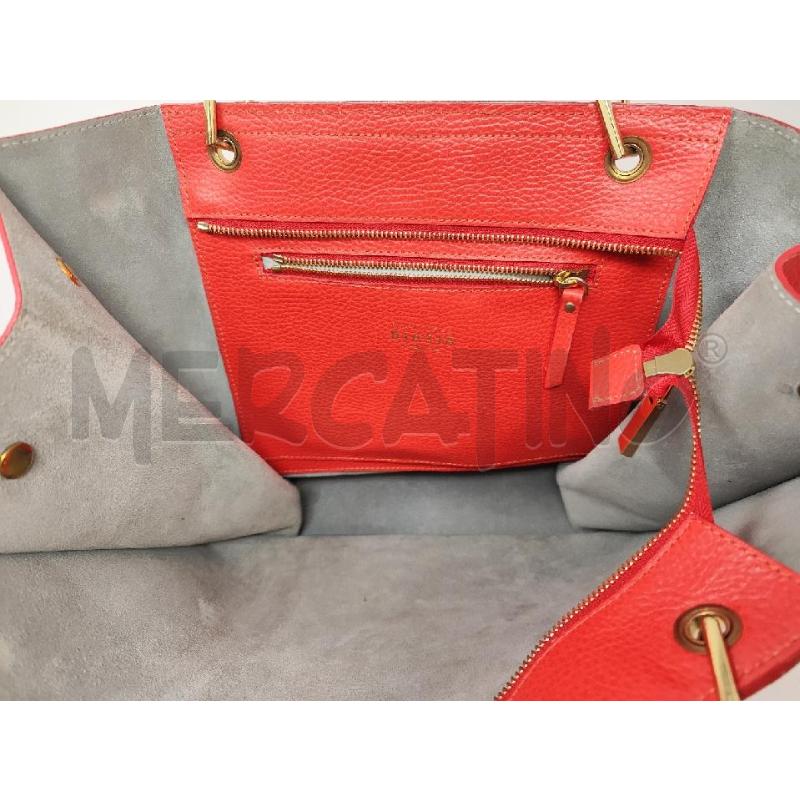 BORSA DONNA FRANCESCO BIASIA PELLE ROSSA | Mercatino dell'Usato Vinci - fraz. sovigliana 3