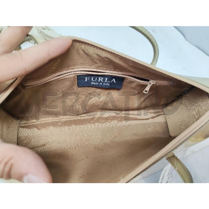BORSA DONNA FURLA PELLE BEIGE CHIARA SEMIRIGIDA  | Mercatino dell'Usato Vinci - fraz. sovigliana 4