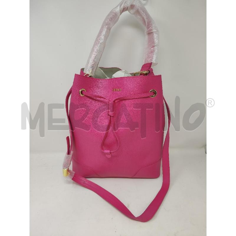 BORSA DONNA FURLA PELLE ROSA SECCHIELLO NUOVA | Mercatino dell'Usato Vinci - fraz. sovigliana 1
