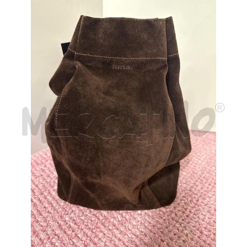 BORSA DONNA FURLA SECCHIELLO SCAMOSCIATO MARRONE | Mercatino dell'Usato Vinci - fraz. sovigliana 1