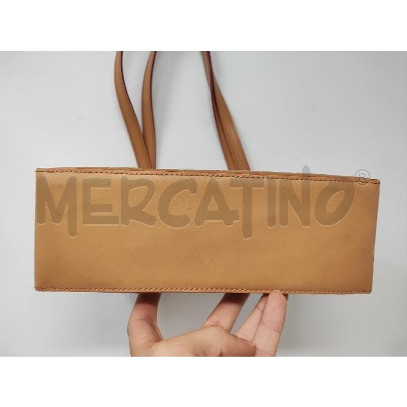 BORSA DONNA GATTINONI PELLE BEIGE BORDINO ROSSO | Mercatino dell'Usato Vinci - fraz. sovigliana 3