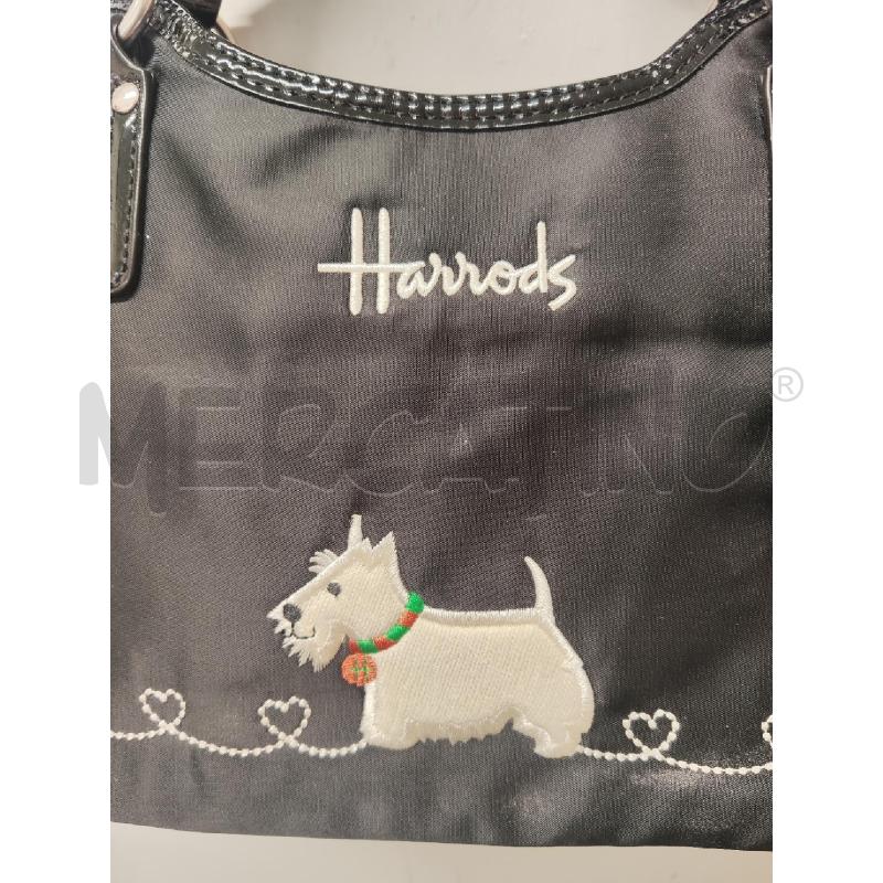 BORSA DONNA HARRODS TESSUTO NERACON CANINO  Mercatino dell'Usato Vinci -  fraz. sovigliana