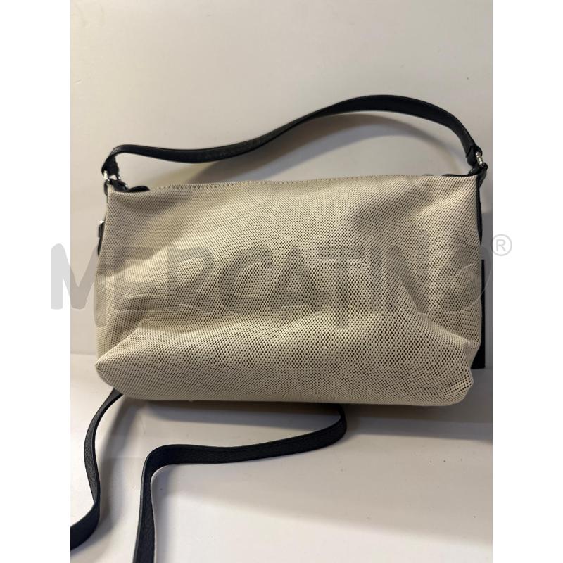 BORSA DONNA LONGCHAMP TESSUTO CHIARO TRACOLLA PELLE NERA  | Mercatino dell'Usato Vinci - fraz. sovigliana 3