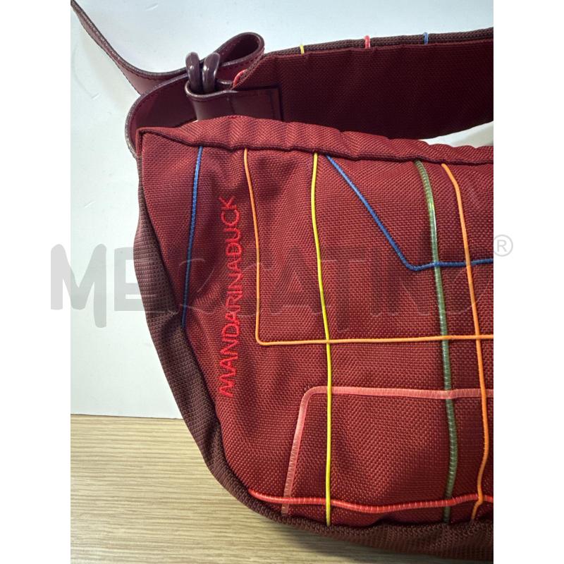 BORSA DONNA MANDARINA DUCK TESSUTO BORDEAUX STONDATA  | Mercatino dell'Usato Vinci - fraz. sovigliana 2