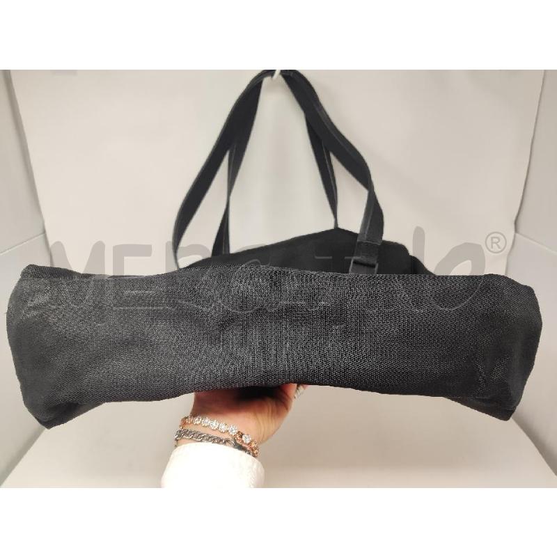 BORSA DONNA MANDARINA TESSUTO NERA  | Mercatino dell'Usato Vinci - fraz. sovigliana 5