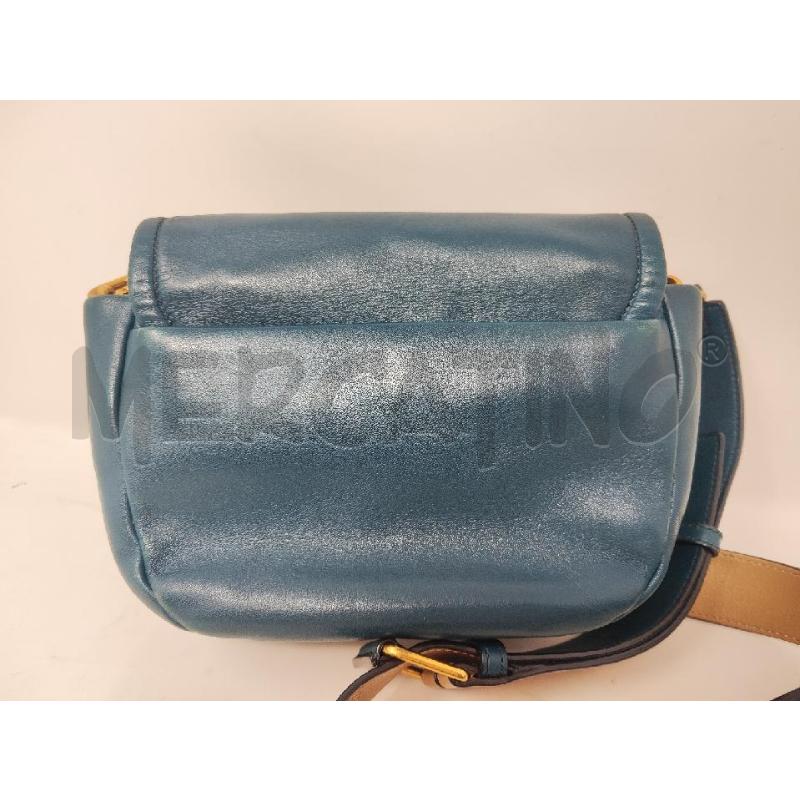 BORSA DONNA MARC BY MARC JACOBS PELLE VERDE PETROLIO PATTA CON ZIP | Mercatino dell'Usato Vinci - fraz. sovigliana 4