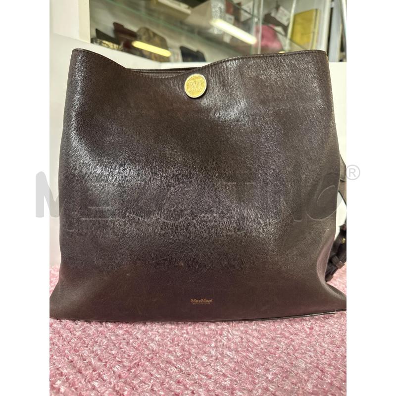 BORSA DONNA MAX MARA PELLE MARRONE  | Mercatino dell'Usato Vinci - fraz. sovigliana 2