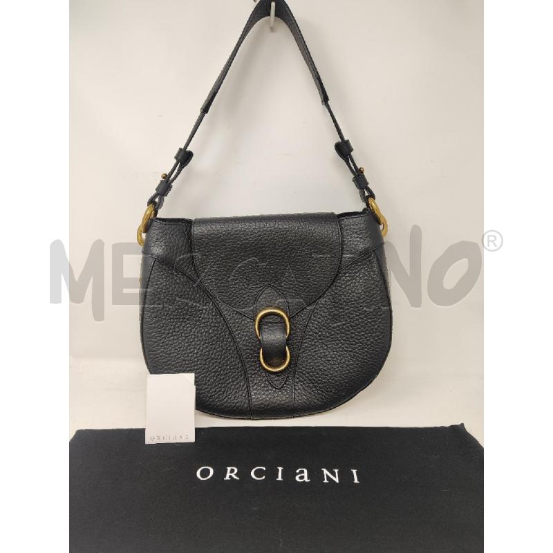 BORSA DONNA ORCIANI PELLE NETA STONDATA  | Mercatino dell'Usato Vinci - fraz. sovigliana 1