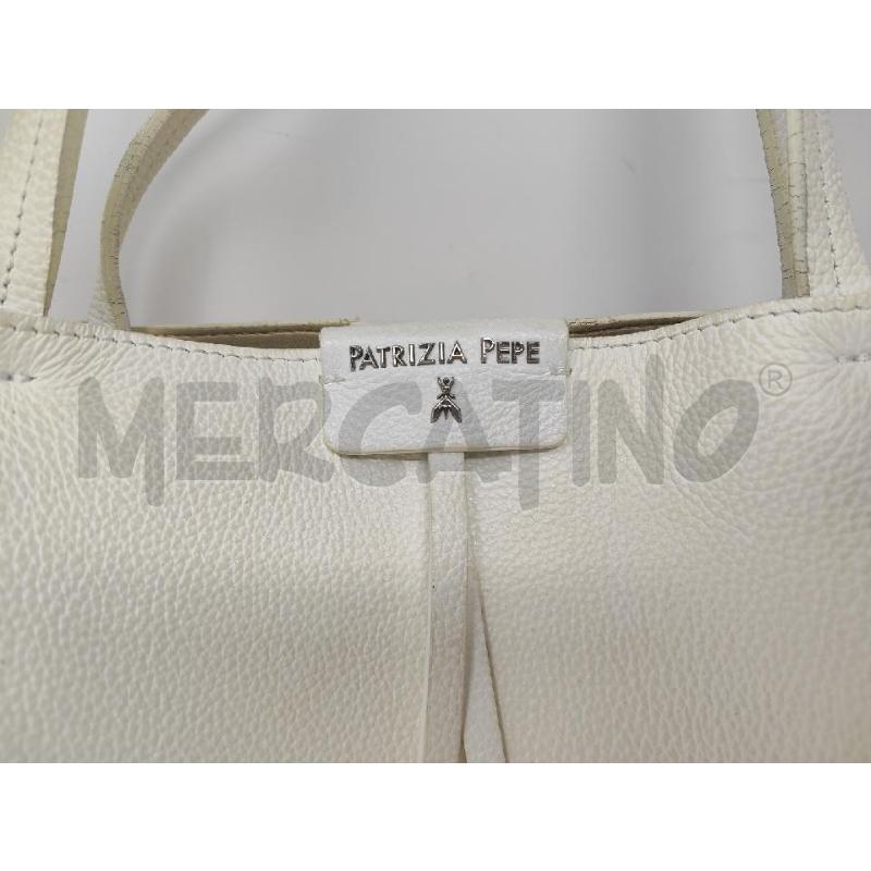 BORSA DONNA PATRIZIA PEPE PELLE BIANCA 2 MANICI | Mercatino dell'Usato Vinci - fraz. sovigliana 2