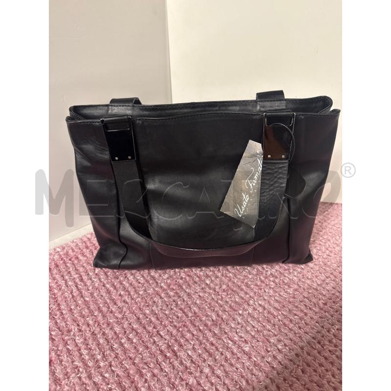 BORSA DONNA PELLE FRANCESCO BLASIA NERA DOPPIA ZIP | Mercatino dell'Usato Vinci - fraz. sovigliana 1