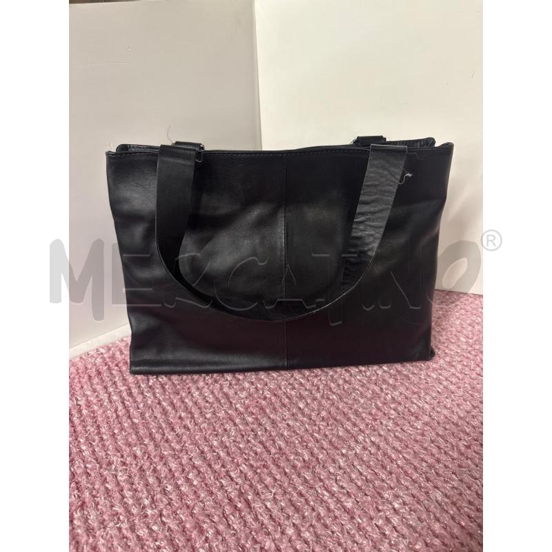 BORSA DONNA PELLE FRANCESCO BLASIA NERA DOPPIA ZIP | Mercatino dell'Usato Vinci - fraz. sovigliana 2