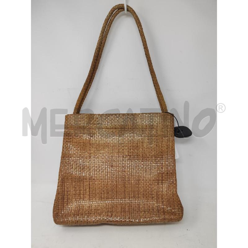 BORSA DONNA PELLE INTRECCIATA BEIGE | Mercatino dell'Usato Vinci - fraz. sovigliana 2