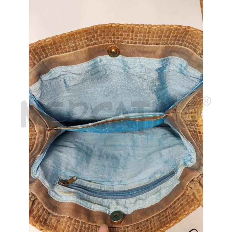 BORSA DONNA PELLE INTRECCIATA BEIGE | Mercatino dell'Usato Vinci - fraz. sovigliana 3
