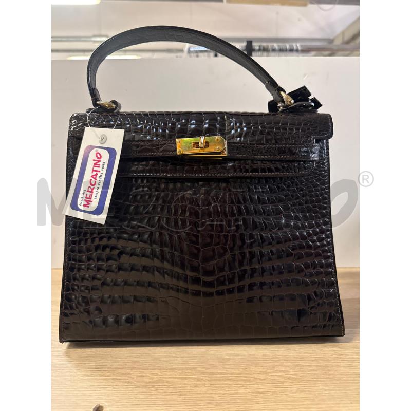 BORSA DONNA PELLE MARRONE A MANO CHIUSURA VITE | Mercatino dell'Usato Vinci - fraz. sovigliana 1