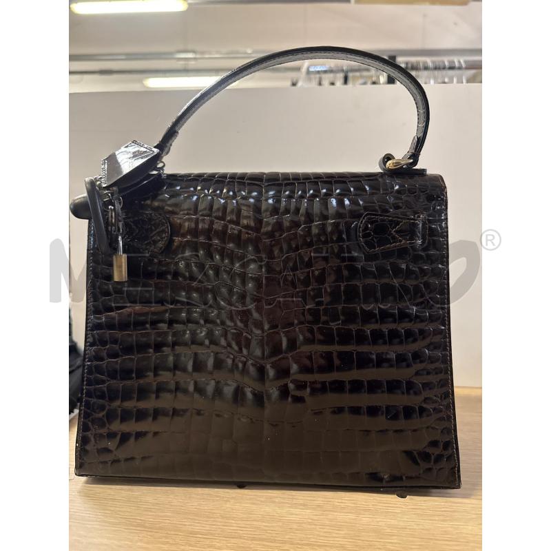 BORSA DONNA PELLE MARRONE A MANO CHIUSURA VITE | Mercatino dell'Usato Vinci - fraz. sovigliana 2