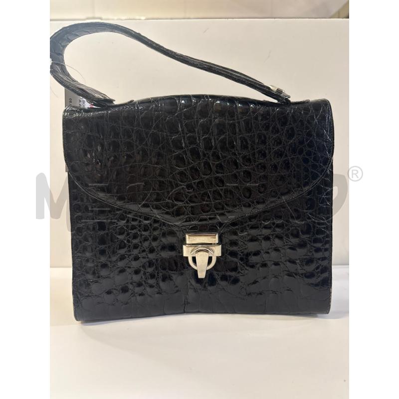BORSA DONNA PELLE NERA A MANO CHIUSURA METALLO | Mercatino dell'Usato Vinci - fraz. sovigliana 1